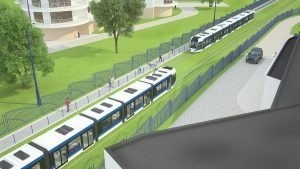 Kraków. Zarząd Miejskich Inwestycji ogłosił przetarg na linię tramwajową na Azory [WIZUALIZACJE]