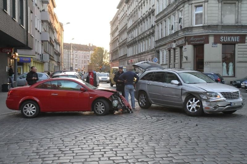 Wypadek na skrzyżowaniu Rydygiera i Henryka Brodatego