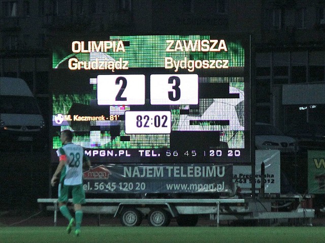 Zawisza Bydgoszcz wygrała z grudziądzką Olimpią 3: