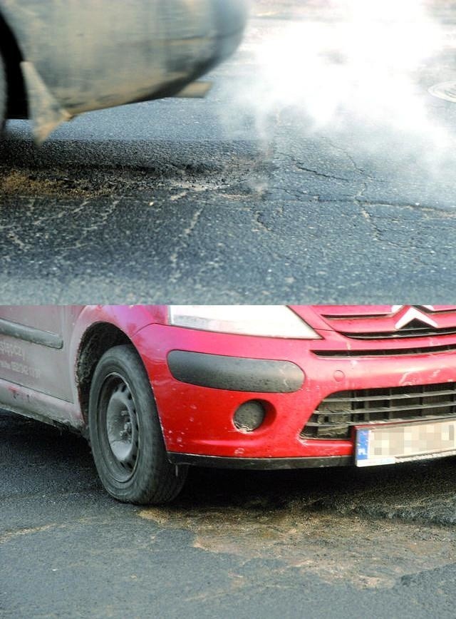 Na placu Kościeleckich (poniżej) i na ulicy Glinki (powyżej)