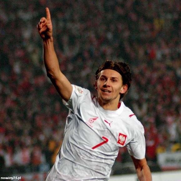 Euzebiusz Smolarek w meczu z Belgią z 2007 roku w Chorzowie, w którym wygrana 2-0 (po golach "Ebiego&#8221;) dała nam historyczny awans na mistrzostwa Europy do Austrii i Szwajcarii.