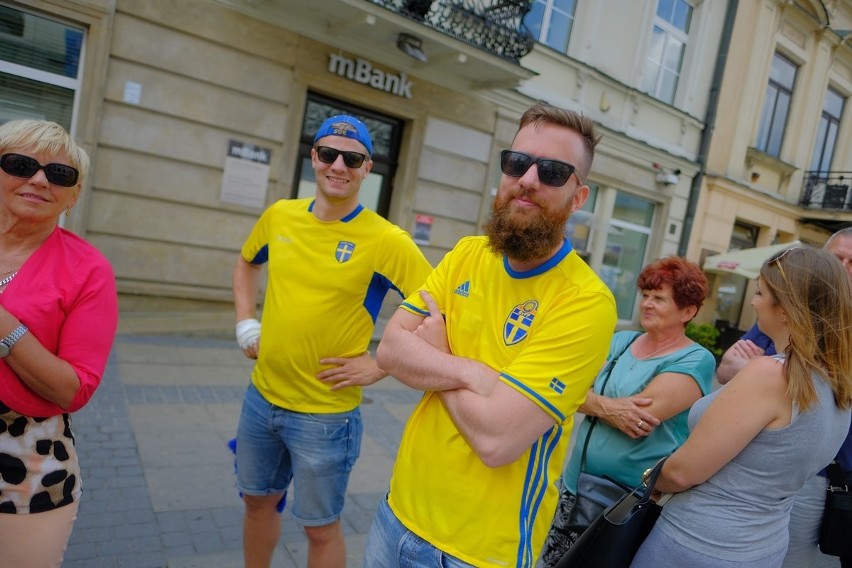 Szwedzcy kibice w Lublinie
