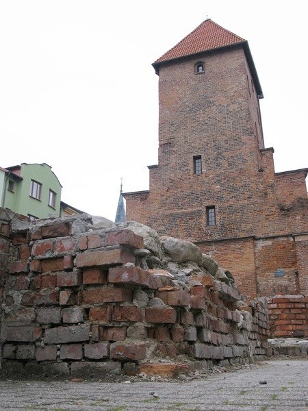 Zniszczony Plac św. Katarzyny w Bytowie