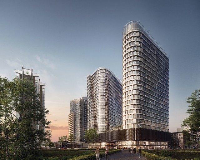 Global Office Park to zespół trzech wieżowców w centrum Katowic. Dwa z nich będą biurowe, a trzeci - mieszkalny. Budowa już się zaczęła. Budynki będą korzystać z ciepła sieciowego.