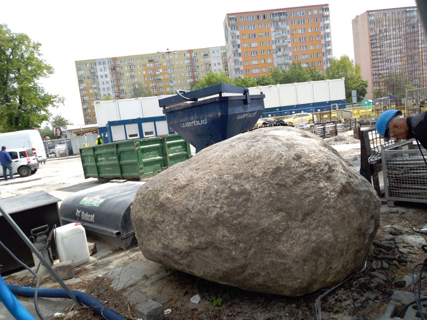 Podczas prac na budowie Sądu Rejonowego na dawnym placu...