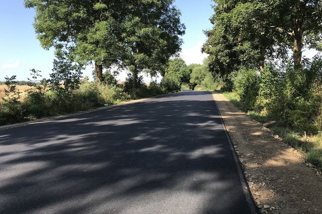 Zakończył się remont drogi Lutowo - Radońsk w gminie Sępólno Krajeńskie