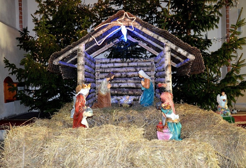 Szopka bożonarodzeniowa w Kościele Mariackim w Sławnie