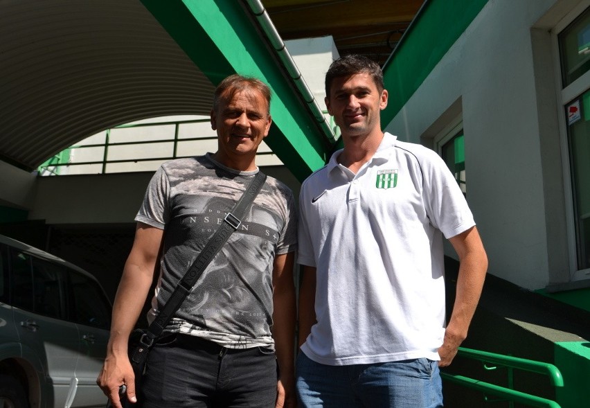 Dariusz Kubicki, trener Olimpii (z lewej): - Arkadiusz...