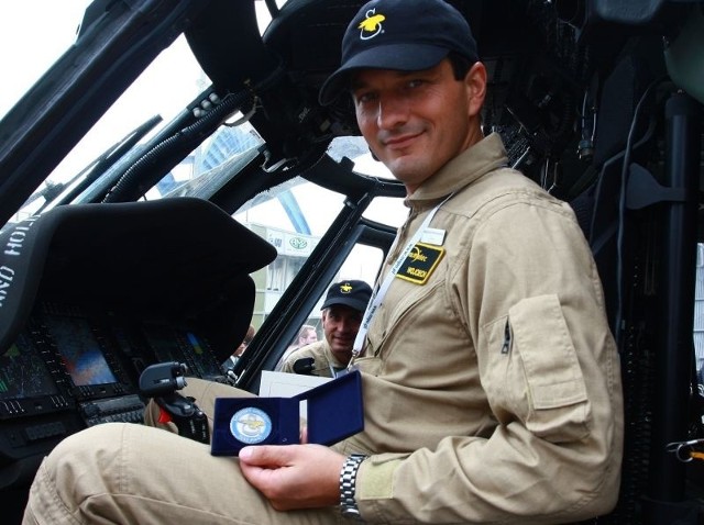 Zobacz, kto tworzy sukces rynkowy mieleckich Black HawkówWojciech Romańczuk, pilot doświadczalny PZL Mielec.