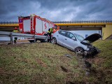 Powiat puławski. Groźne zdarzenie drogowe na trasie Lublin – Puławy. Jedna osoba trafiła do szpitala