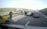 Obywatelskie zatrzymanie pijanego kierowcy fiata punto na autostradzie A4 pod Rzeszowem [WIDEO]
