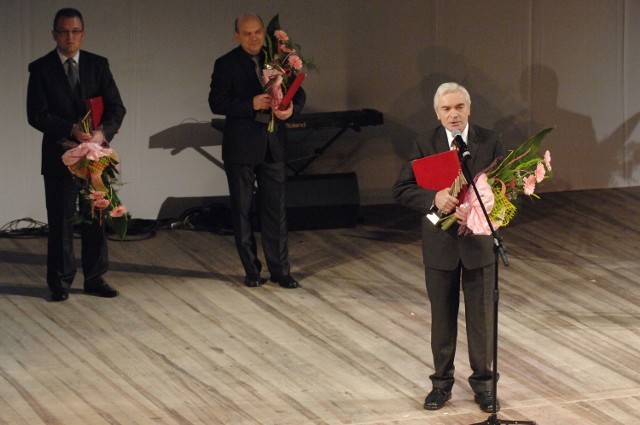 Wiesław Gronkiewicz kieruje Fundacją Centrum Innowacji i Przedsiębiorczości od początku jej istnienia - czyli od 18 lat. Tu podczas gali, na której odebrał nagrodę animatora przedsiębiorczości.