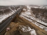 Autostrada A1 odcinek Rząsawa - Blachownia powstaje nawet zimą ZDJĘCIA LOTNICZE