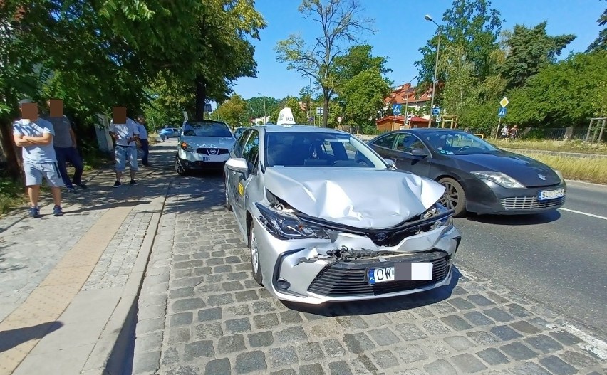 Wypadek na al. Kochanowskiego we Wrocławiu