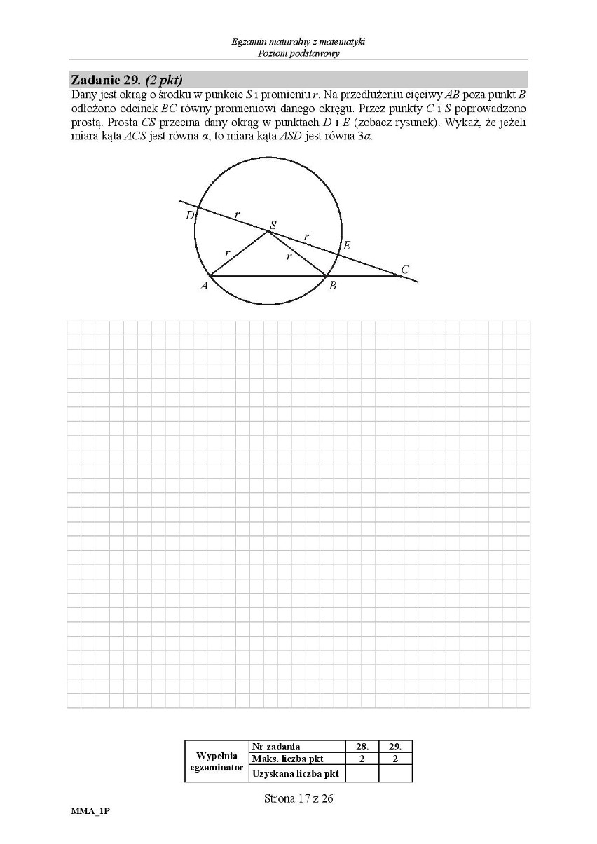 MATURA 2019: MATEMATYKA PODSTAWOWA [ODPOWIEDZI, ARKUSZE CKE,...