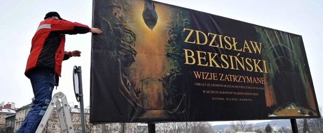 Wystawa prac Zdzisława Beksińskiego potrwa do końca kwietnia.