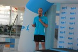 Paweł Korzeniowski opowiadał o pływaniu w Powiatowym Centrum Sportu i Rekreacji w Przysusze w ramach Kinder+ Sport