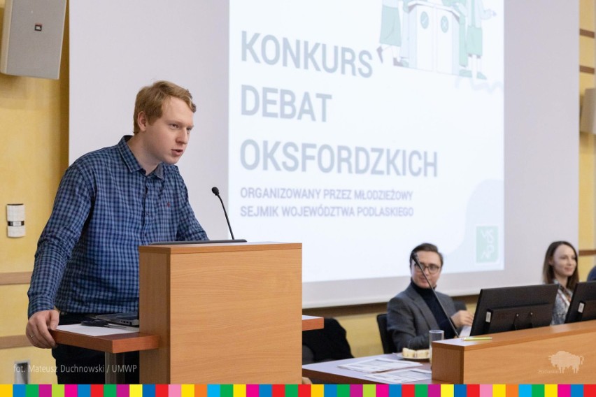 Młodzieżowy Sejmik Województwa Podlaskiego zorganizował Konkurs debat oksfordzkich