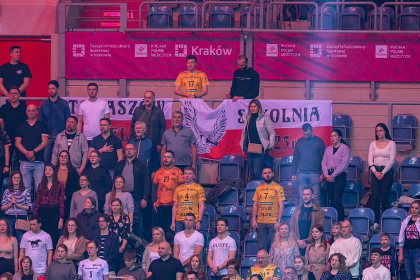 Dużo kibiców na sobotnich meczach Pucharu Polski siatkarzy 2024 w Krakowie. Świetna atmosfera w Tauron Arenie. Zobacz zdjęcia