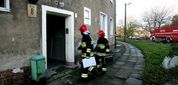 Akcja strażaków przy ul. Żelaznej.