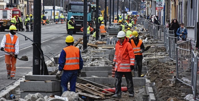 Remont odcinka Gdańskiej na finiszuRemont odcinka Gdańskiej na finiszu