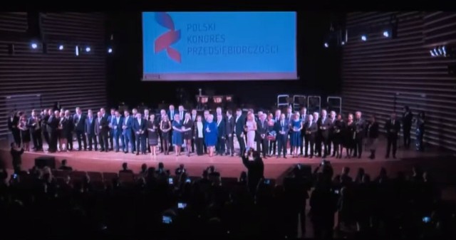 Gala X Polskiego Kongresu Przedsiębiorczości w Krakowie.