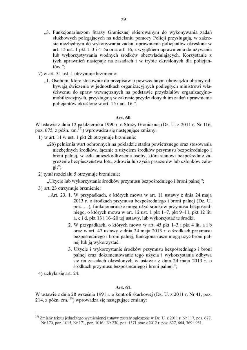 Nowe przepisy dotyczące broni palnej i przymusu bezpośredniego. Co może policja? [ZOBACZ]