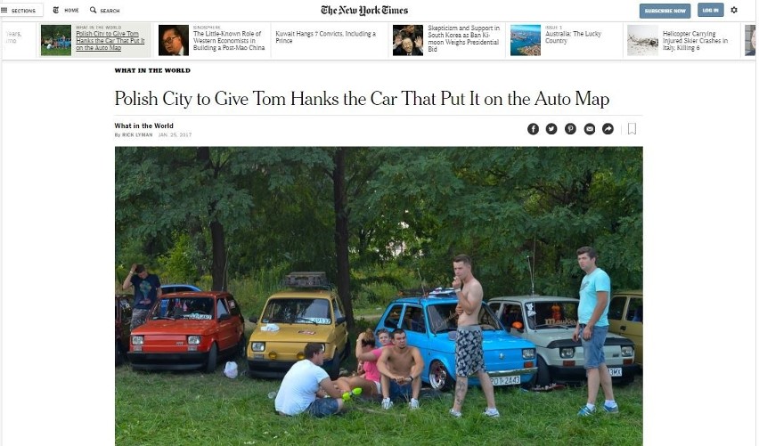 Maluch dla Toma Hanksa: o akcji Bielska-Białej pisze New York Times!