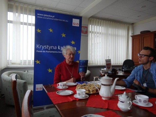 Projekt Horyzont 2020, wybory samorządowe i praca w Parlamencie Europejskim były głównymi tematami spotkania z eurodeputowaną Krystyną Łybacką.