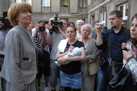 Prezydent Hanna Zdanowska odwiedziła pogorzelców