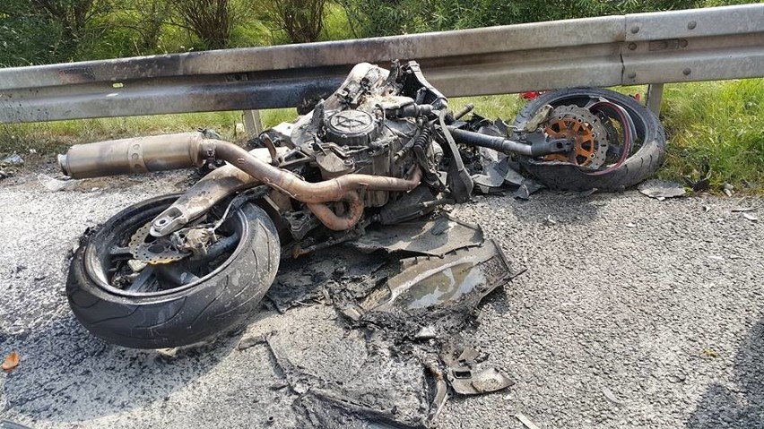 Śmiertelny wypadek motocyklisty na S1 w Podwarpiu