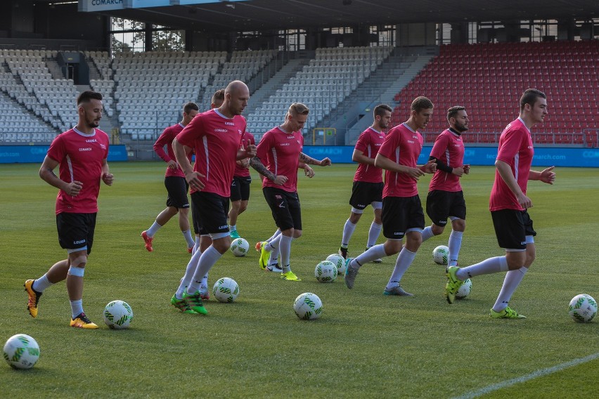 Trening Cracovii przed meczem ze Szkendiją