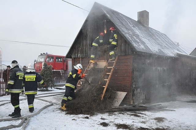 W pożarze zginął mieszkaniec drewnianego domu.