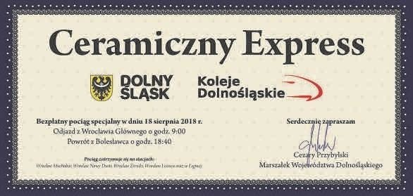 Ceramiczny Express, czyli pociąg specjalny Kolei Dolnośląskich