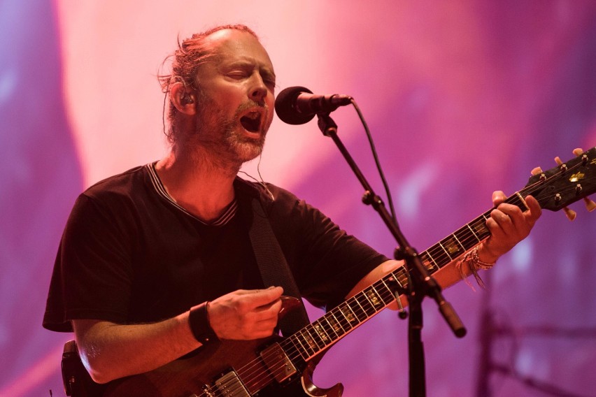 Thom Yorke podczas koncertu Radiohead w Gdyni na festiwalu...