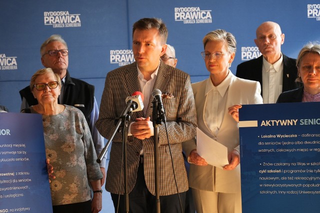 Łukasz Schreiber wraz z politykami Bydgoskiej Prawicy, którzy kandydują do Rady Miasta Bydgoszczy, zapowiada pakiet propozycji kierowanych do bydgoskich seniorów.