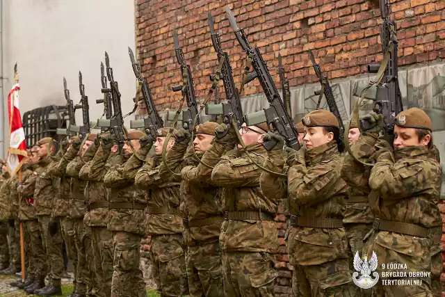 Obchody święta 9 Łódzkiej Brygady Obrony Terytorialnej w Radomsku w kwietniu 2023 roku