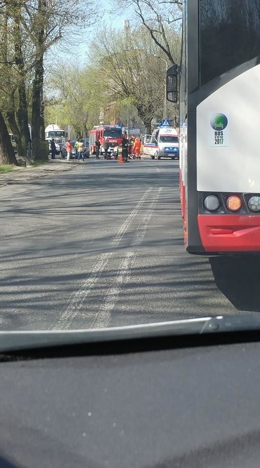 Wypadek motocyklisty w Czeladzi. Osobówka wymusiła pierwszeństwo 