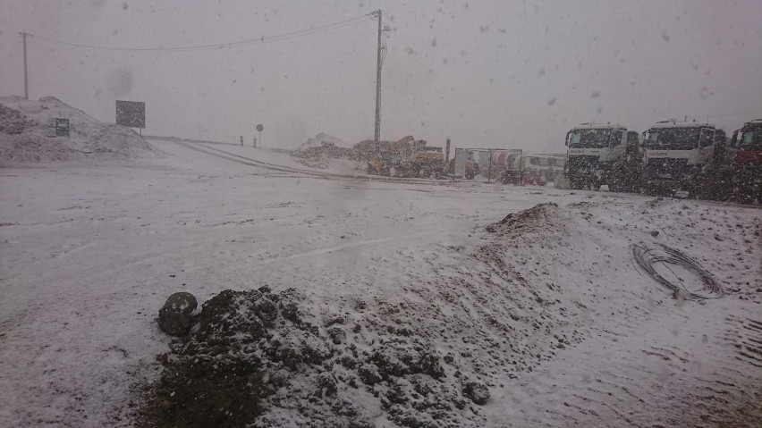 Śnieg na Podlasiu. Tydzień przed nadejściem wiosny zaatakowała zima [14.03.2020]