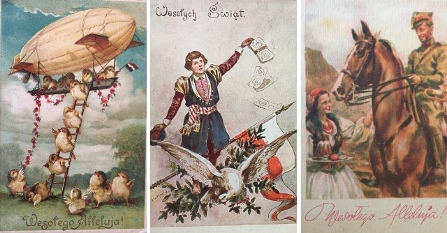Wielkanocne, patriotyczne kartki pocztowe sprzed lat. Tak kiedyś składano  życzenia wielkanocne! | Dziennik Bałtycki