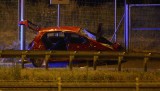 Wypadek w Drzonowie. Strażacy cięli auto by dostać się do poszkodowanej [zdjęcia]