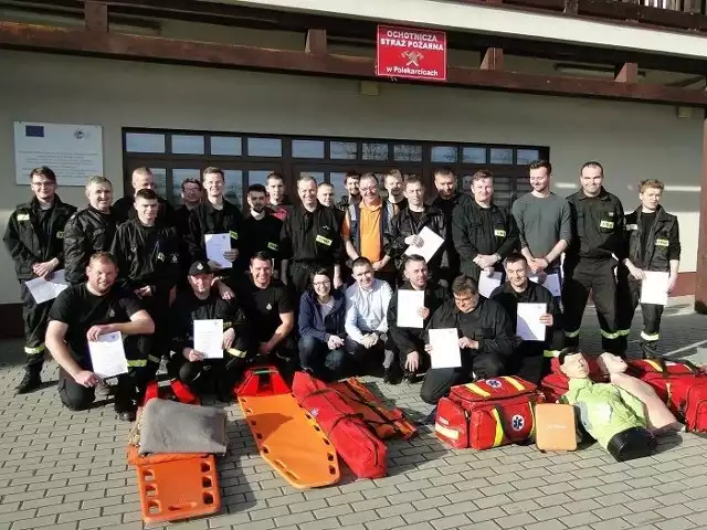 Druhowie z gminy Koniusza ukończyli kurs kwalifikowanej pierwszej pomocy