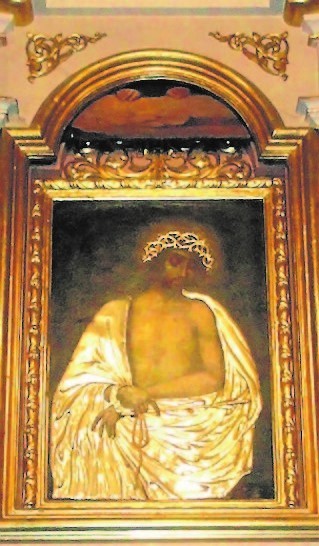 Obraz Chrystusa Miłosiernego „Ecce Homo” w Przegini