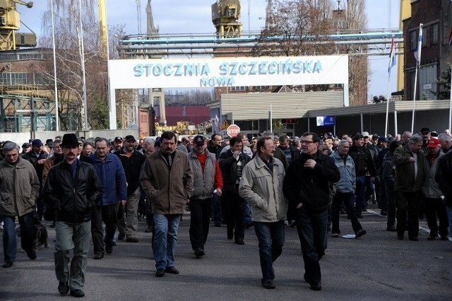 Podczas ostatniego wiecu stoczniowcy domagali się przywrócenia holdingu.