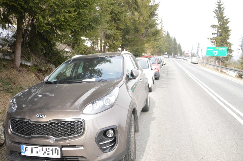 Tatry. Turyści źle zaparkowali, policja wezwała ich na komendę [ZDJĘCIA]