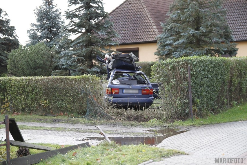 Tragiczny wypadek w Dobrzeniu Wielkim. Nie żyje kierowca...