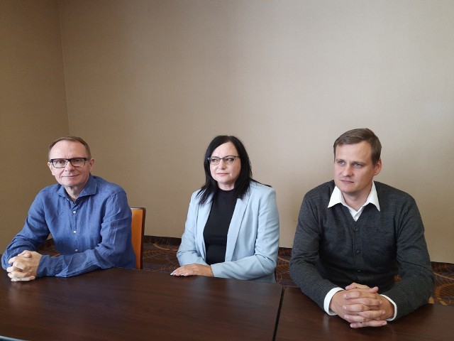 Były zarząd WiK. Od lewej: Ireneusz Jaki, Jolanta Pałosz, Mateusz Filipowski