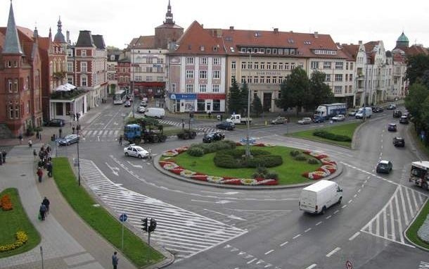 Rondo przy al. Sienkiewicza i ul. Anny Łajming w Słupsku