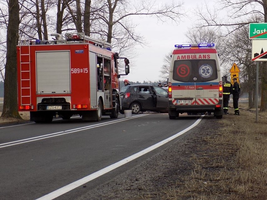 Wypadek w miejscowości Jastrzębiec.