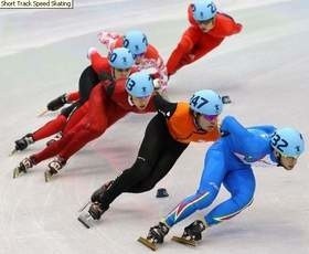 Sort track na 1500 m. Niestety polski reprezentant odpadł w eliminacjach.